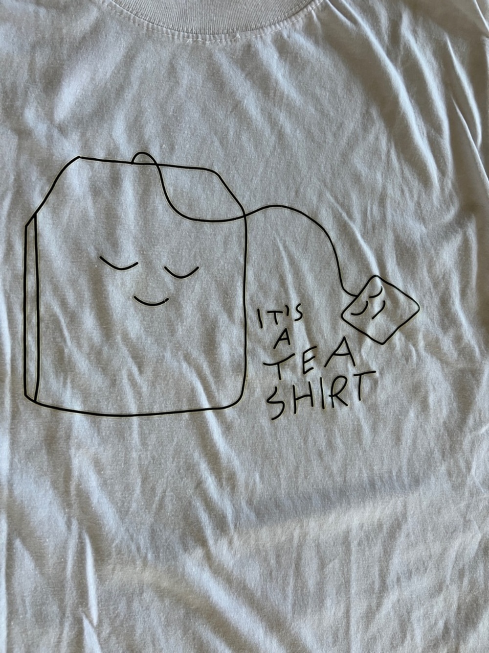 White "It's a Tea Shirt" Graphic Tee